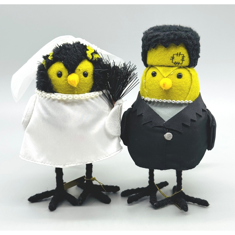 Target Halloween Featherly Friends Gomez Freda Bird Set 2023 Frankenstein